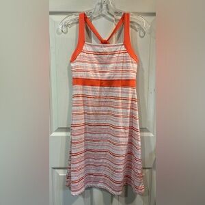 Soybu Summer Athletic Sport Tennis Swim Dress Orange White size Small